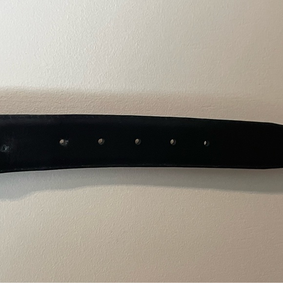 Men’s Genuine Leather Dark Blue Belt Size 52 Iguana - Picture 8 of 12